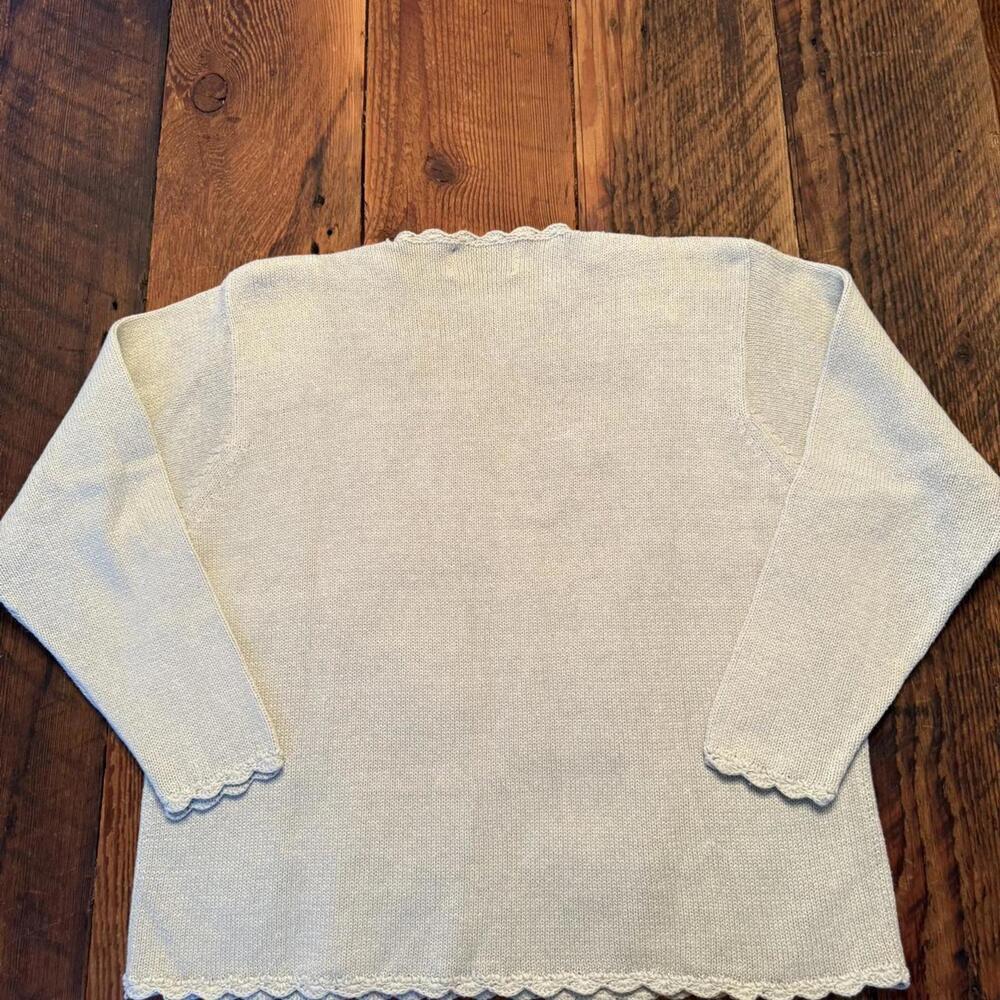 Vintage beautiful floral embroidered sweater by Shenanigans - Picture 2 of 5